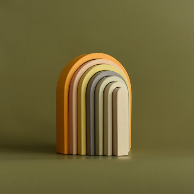 Regenboog - pastel