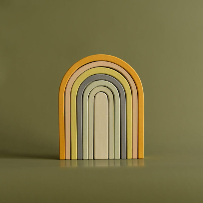 Regenboog - pastel