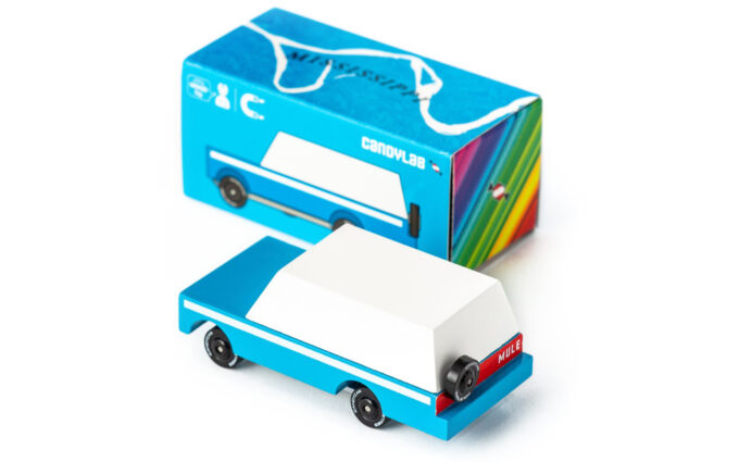 Houten auto - Mississipi Blue Mule