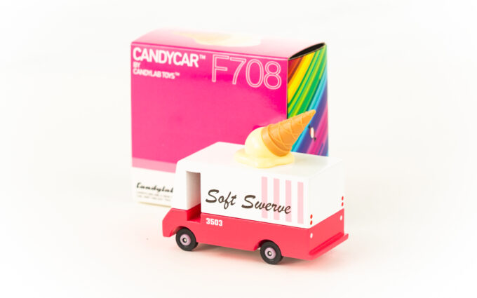 Houten auto - Candycar Ice Cream Van