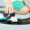 Houten auto - Candycar Shewiff politieauto