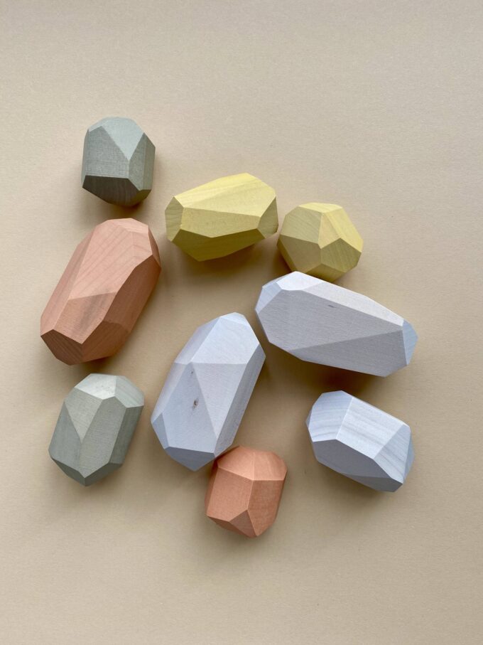 Balancing stones - pastel