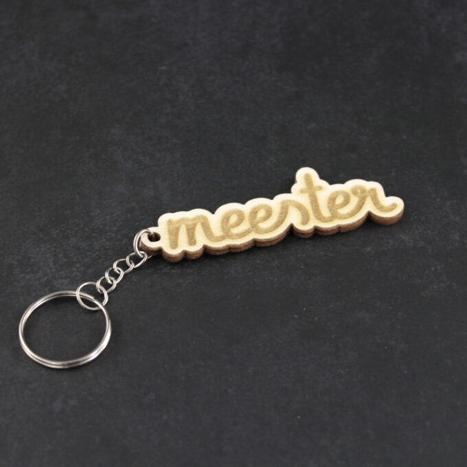 Sleutelhanger 'meester'