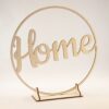 Houten flower hoop 'Home'