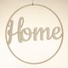 Houten flower hoop 'Home'