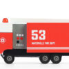 Houten auto - Candycar Fire Truck - brandweerwagen
