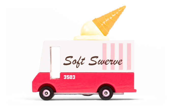 Houten auto - Candycar Ice Cream Van