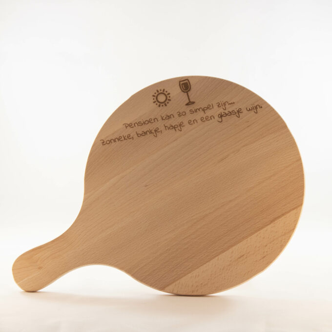 Ronde ontbijtplank - gepersonaliseerd