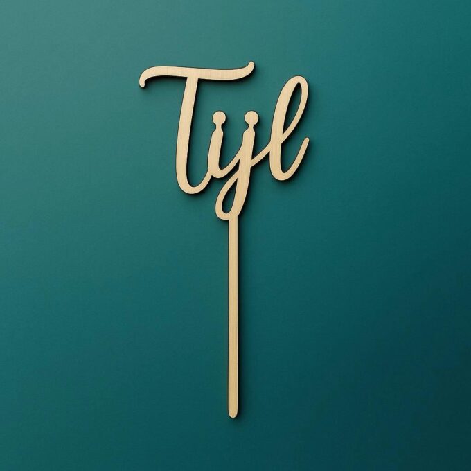 Cake topper met naam