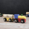 Houten treintje met naam