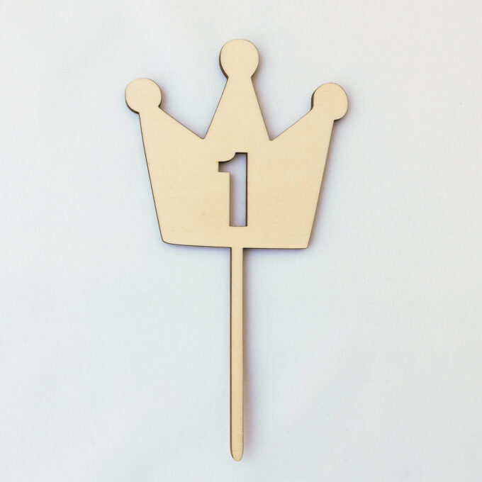 Cake topper kroon