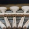 Houten lepel met tekst