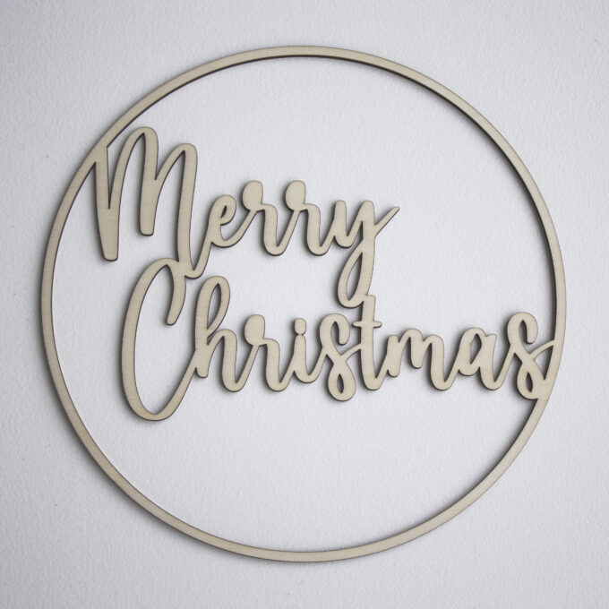 Flower hoop kerst - Merry Christmas