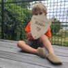 Houten zwaard en schild
