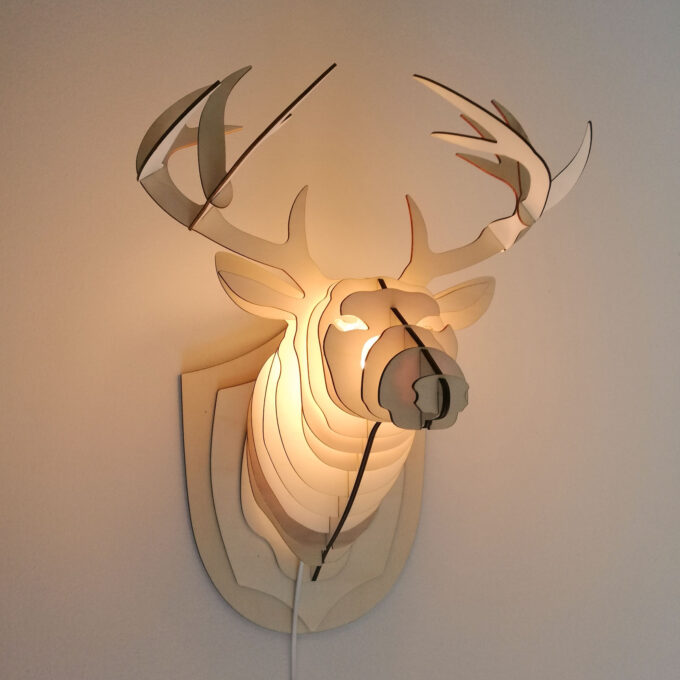 Rendier trofee (lamp)