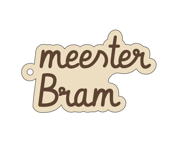 Gepersonaliseerde sleutelhanger