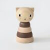 Houten stapeltoren - poes