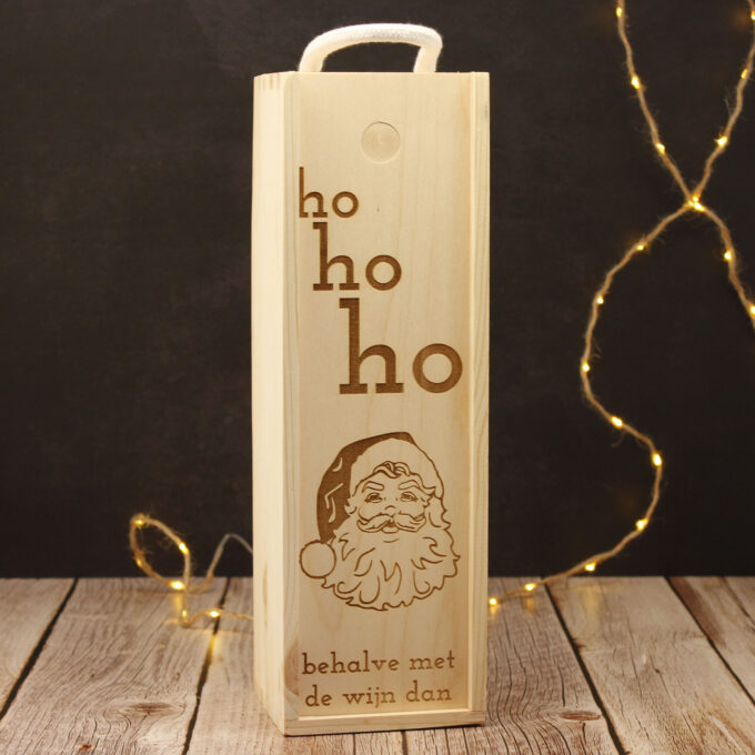Wijnkist - ho ho ho