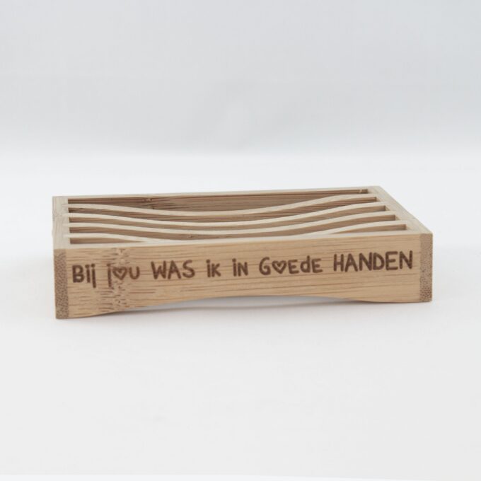 Zeepbakje "Bij jou was ik in goede handen"