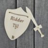 Houten zwaard en schild